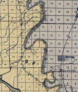 1904 Map of Caddo and Bossier Parish Louisiana