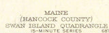 1904 Topo Map of Swan Island Maine Quad