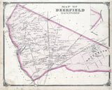 1876 Map of Deerfield Township Cumberland County New Jersey