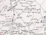 1876 Map of Deerfield Township Cumberland County New Jersey