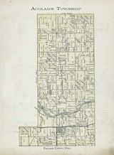 1905 Map of Auglaize Township Paulding County Ohio