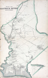 1876 Map of Maurice River Township Cumberland County New Jersey