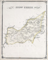 1876 Map of Stow Creek Township Cumberland County New Jersey
