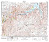 1954 Topo Map of Jordan Montana Quadrangle Fort Peck Lake
