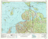 1955 Topo Map of Cheboygan Michigan Quadrangle