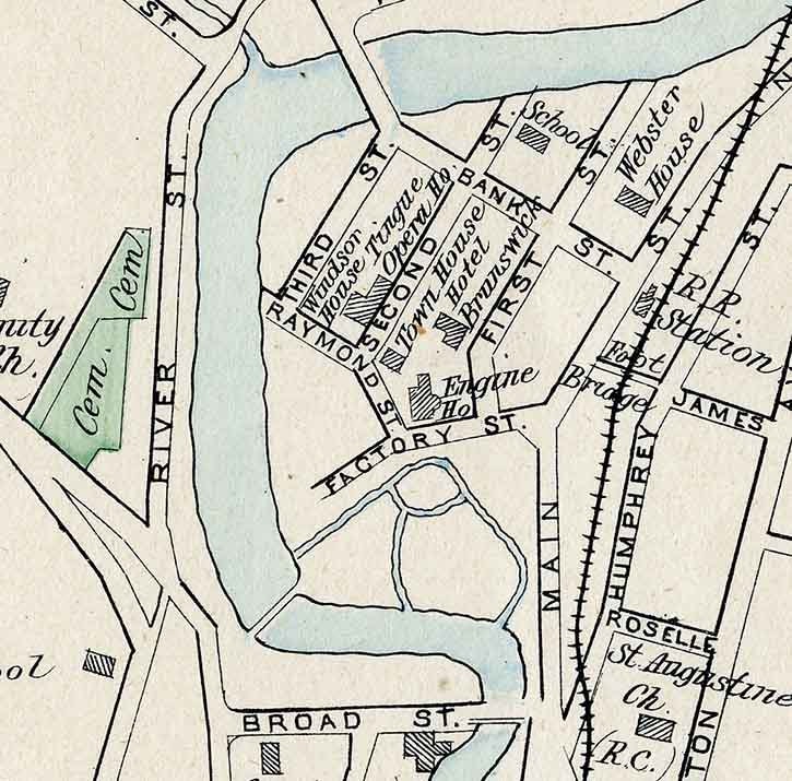 19th Century Map of Seymour New Haven County Connecticut