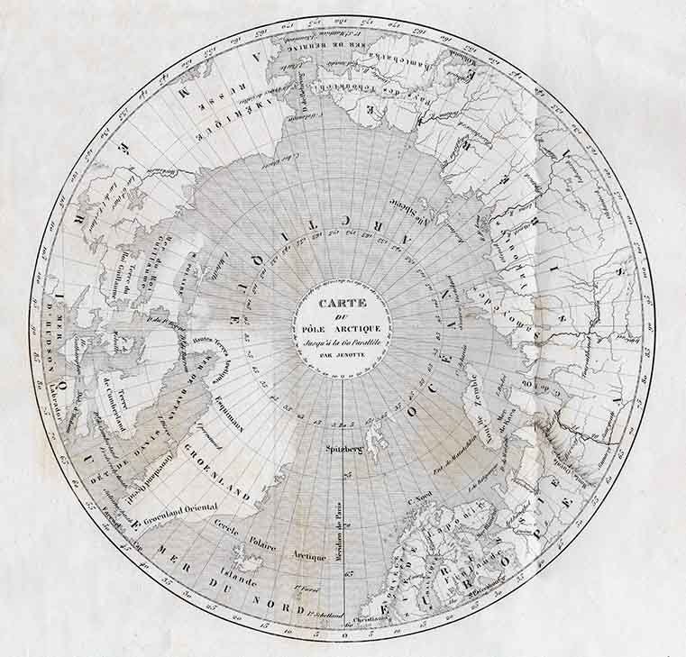 1718 Map of Arctic North Pole