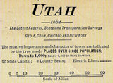 1800s County Map of Utah