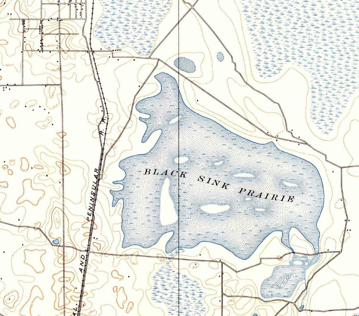 1893 Topo Map of Citra Florida