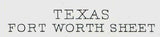 1894 Topo Map of Fort Worth Texas - Tarrant - Dallas - Johnson - Ellis