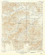 1895 Topo Map of Sherwood Texas - Hayrick - Fort McKavett