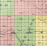 1910 Map of Woodward County Oklahoma