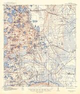 1916 Topo Map of Interlachen Quad Florida