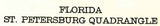 1921 Topo Map of St Petersburg Quad Florida - Old Tampa Bay