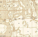 1937 Topo Map of Dinner Island Quad Florida - St. Johns County