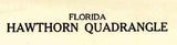 1938 Topo Map of Hawthorn Quad Florida - Gainesville