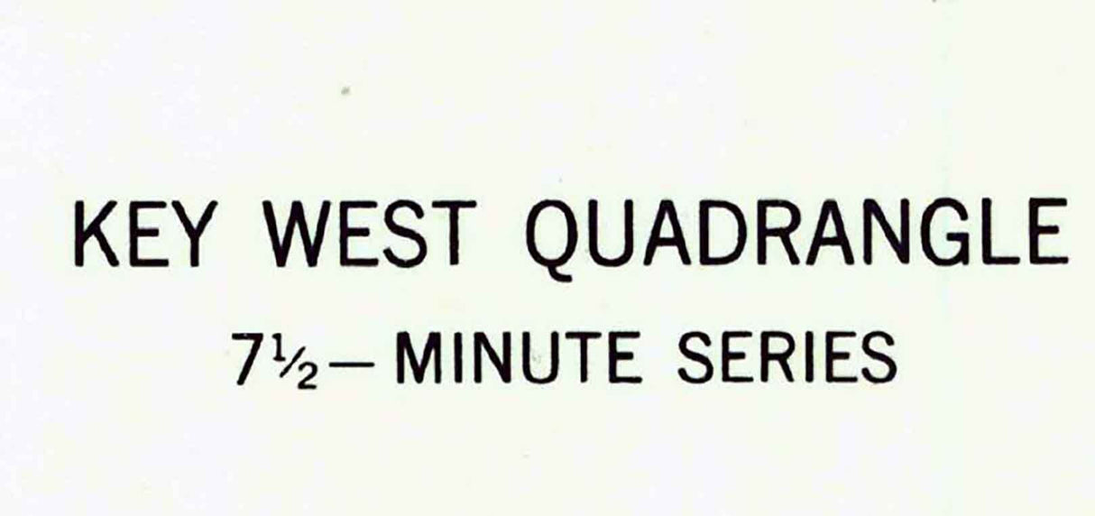 1943 Map of Key West Quad Florida