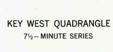 1943 Map of Key West Quad Florida