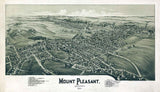 1900 Panoramic Map of Mount Pleasant Pennsylvania