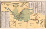 1906 Map of Pittsburgh Pennsylvania Railroad Terminals and Iron and Steel Works