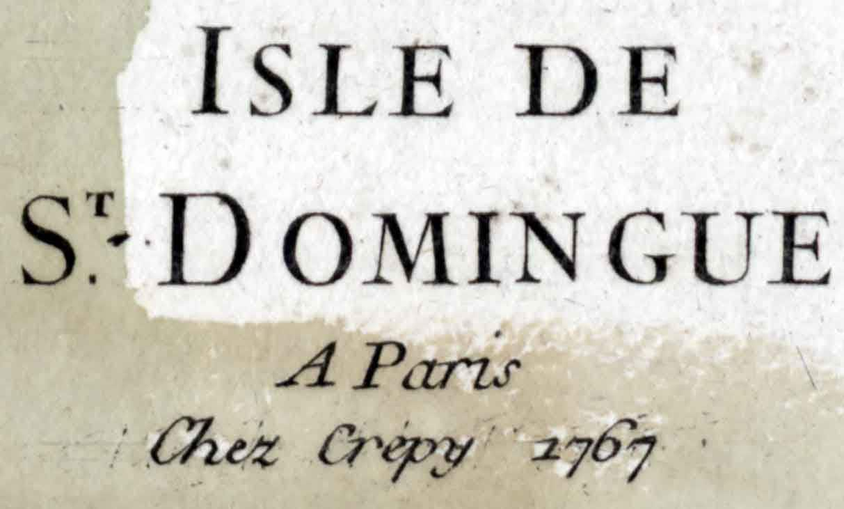 1767 Map of Haiti & The Dominican Republic