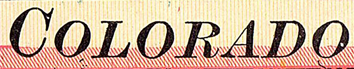 1911 Map of the State of Colorado