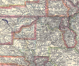 1911 Map of the State of Colorado