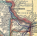 1911 Map of the State of Kansas