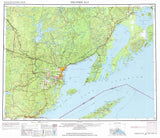 1959 Topo Map of Thunder Bay Michigan Lake Superior