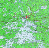 1963 Topo Map of Kenora Minnesota Traverse Bay