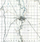 1895 Topo Map of Fargo North Dakota Quadrangle