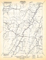 1921 Map of Onego West Virginia Senica Rocks