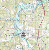 1994 Topo Map of Cambridge Ohio Quadrangle Salt Fork Lake