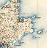 1888 Topo Map of Gloucester Massachusetts Quad