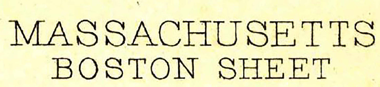 1893 Topo Map of Boston Massachusetts Quad