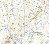 1902 Topo Map of Bangor Quad Maine