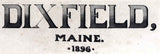 1896 Panoramic Map of Dixfield Maine