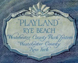 1927 Panoramic Map of Rye Beach Westchester County Park New York PlayLand