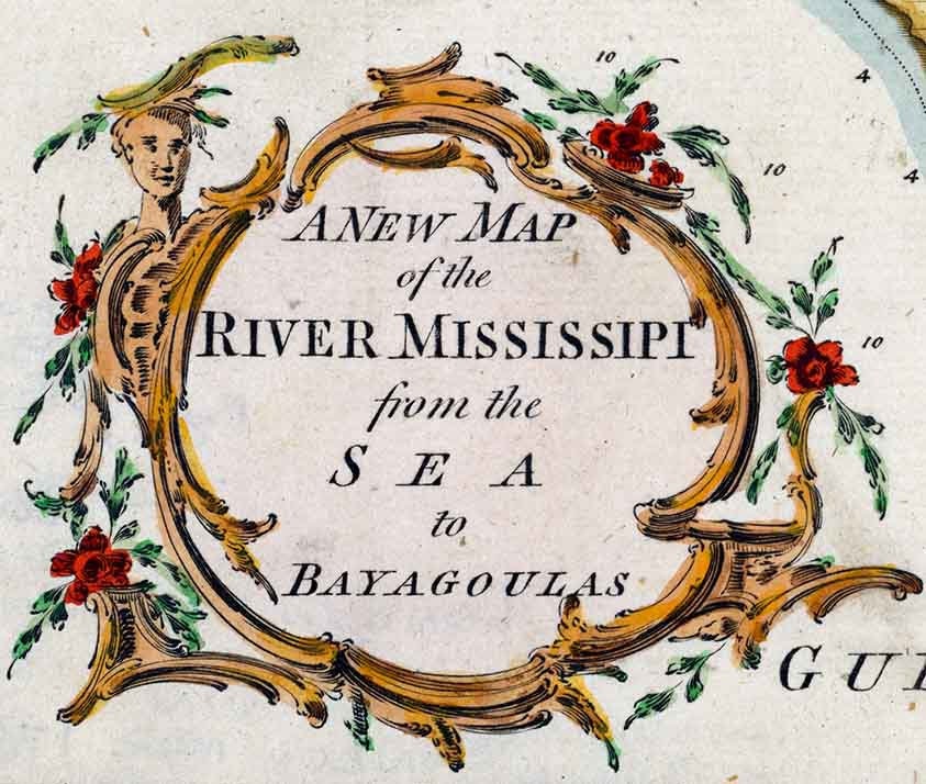 1761 Map of The Mississippi River