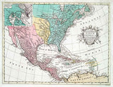 1763 Map of North America