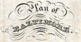 1832 Map of Baltimore Maryland