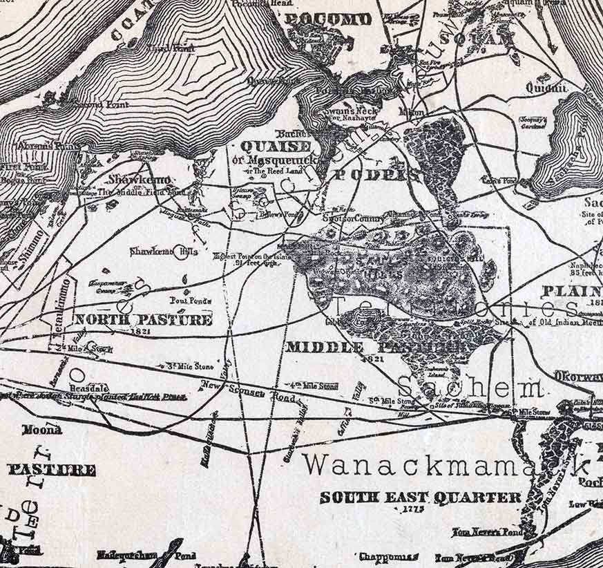 1869 Map of Nantucket & Marthas Vineyard Massachusetts