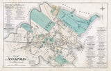 1878 Map of Annapolis Maryland