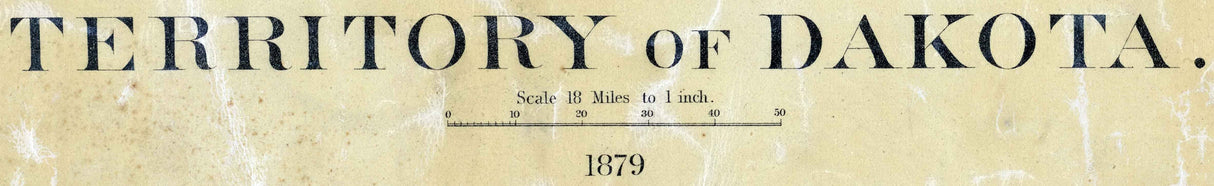 1879 Map of the Dakota Territory
