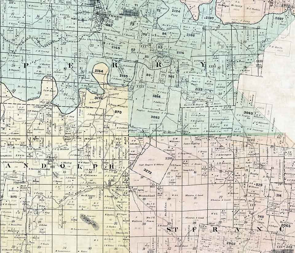 1882 Map of St Francois County Missouri