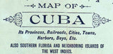 1897 Map of Cuba