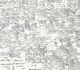 1879 Farm Line Map of Gillespie County Texas