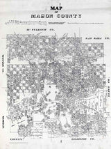 1879 Farm Line Map of Mason County Texas