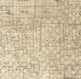 1894 Farm Line Map of Crockett County Texas