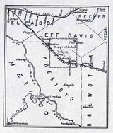 1894 Farm Line Map of Jeff Davis and Presidio County Texas